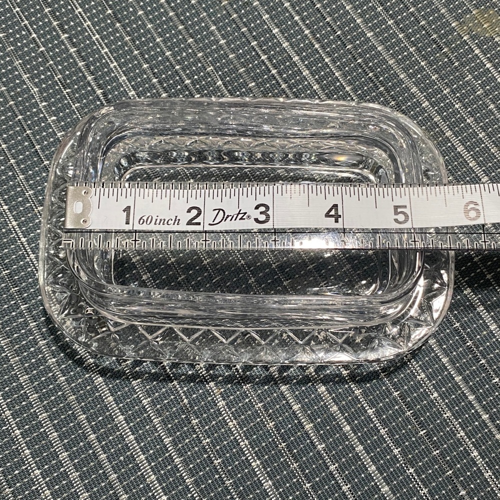 Crystal Clear Glass Butter Dish - Picture 9 of 12